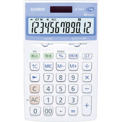カシオ 電卓(抗菌、SIAA登録モデル) JW-122CL-N