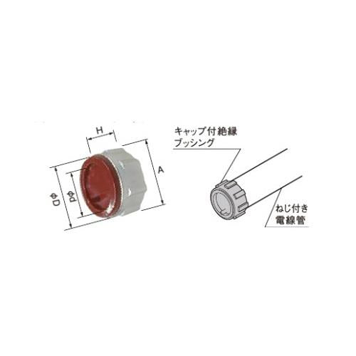 キャップ付絶縁ブッシング(厚鋼電線管用) ＜DFZ＞