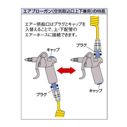 エアブローガン(グリップカバーつき) ＜518-537＞
