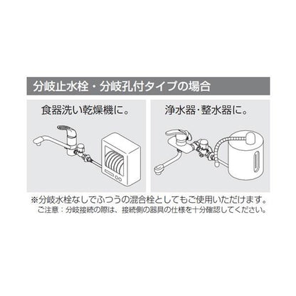 取付穴兼用型・流し台用シングルレバー式混合栓 ＜KM5011TTN＞