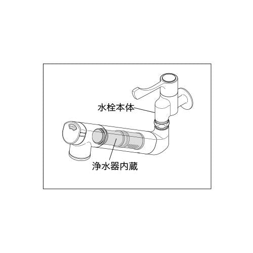 浄水器内蔵自在水栓(単水栓) ＜K1610N＞