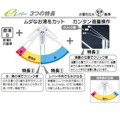 流し台用シングルレバー式混合栓 ＜KM5081TEC＞