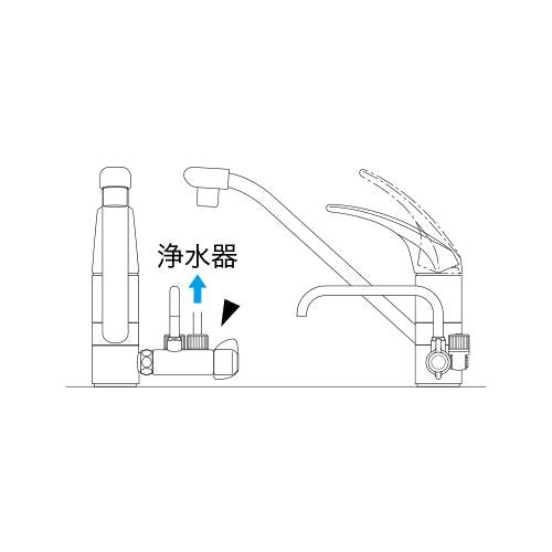 吐水口付分岐水栓 ＜K191N＞