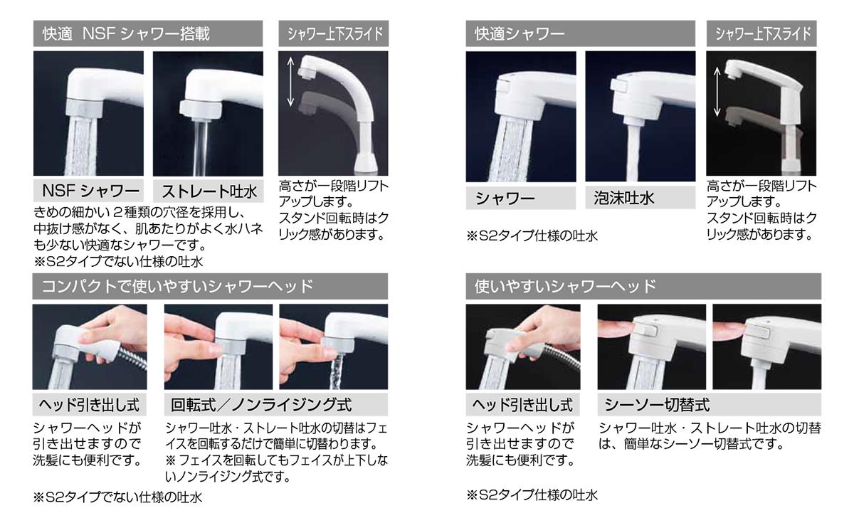 シングルレバー式洗髪シャワー ＜KM8007CN＞