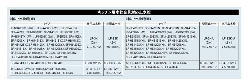分岐止水栓 ＜LF-3SQ-13F＞