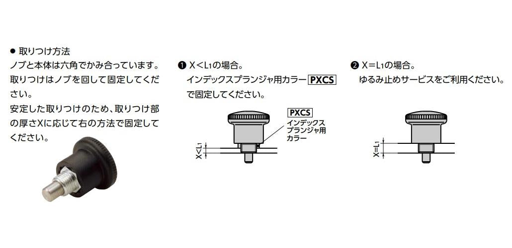 インデックスプランジャ - ロック機構つき - コンパクトタイプ ＜PHYS＞