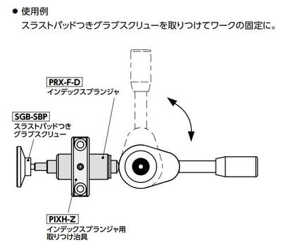 インデックスプランジャ - プッシュタイプ ＜PRX-F-D＞