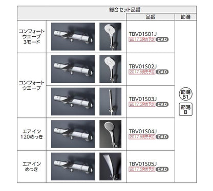 壁付サーモスタット混合水栓 ＜TBV01S-J＞