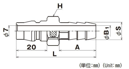 PP製ジョイント プラグ ＜JT-P＞