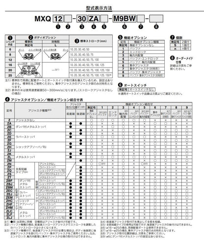 エアスライドテーブル ＜MXQ□＞