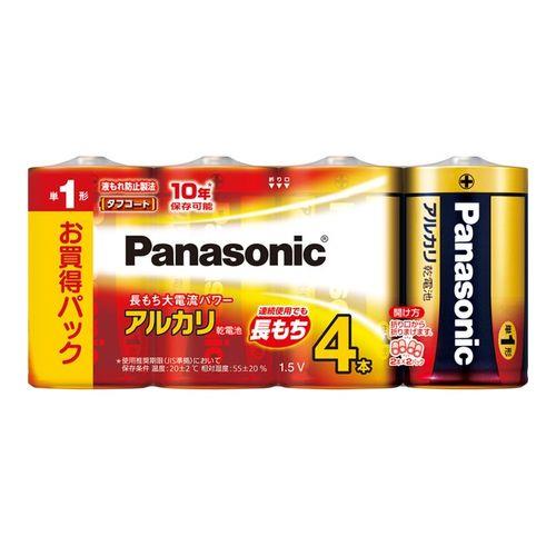 アルカリ乾電池単1形4本パック ＜LR20XJ/4SW＞