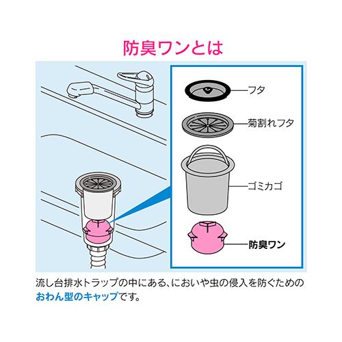 流し用トラップ防臭ワン ＜GA-PB038＞