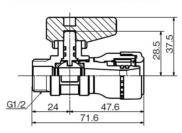 エスロカチットS 継手一体型止水栓 (支持無) ＜SMTS13V＞