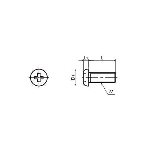 チタン精密機器用なべ小ねじ(微細ねじ) ＜SNZT-M2.5-VA＞