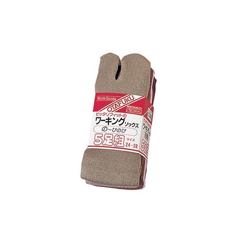 フィットワーキングソックス 5足組(タビ型) ＜748＞