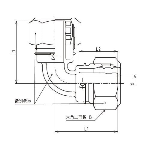 エルメックス メカニカル継手(メカニカルエルボ) ＜MEEL-16＞