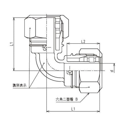 エルメックス メカニカル継手(メカニカルエルボ) ＜MEEL-16＞