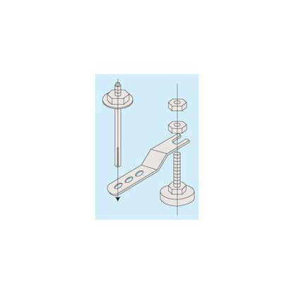ステンレス保管システム オプション 固定金具(床タイプ) ＜SU-FSK＞