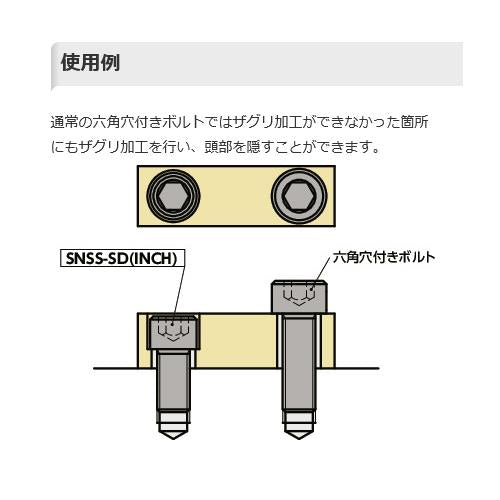六角穴付き小頭ボルト ＜SNSS-1/4-20-SD＞