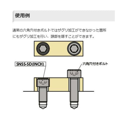六角穴付き小頭ボルト ＜SNSS-1/4-20-SD＞