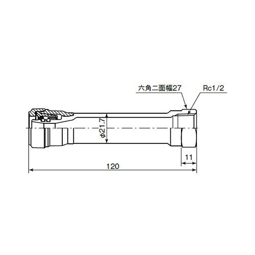 エスロカチットS メスねじアダプターロングタイプ ＜SMMAL13＞