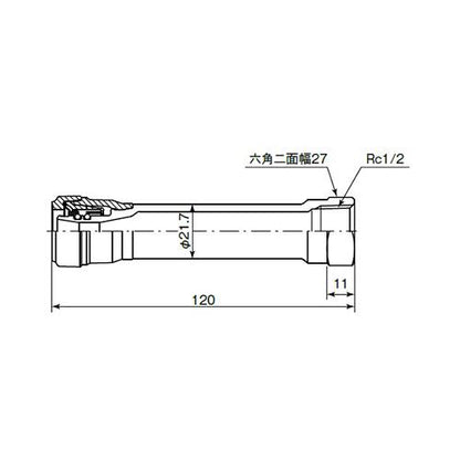 エスロカチットS メスねじアダプターロングタイプ ＜SMMAL13＞