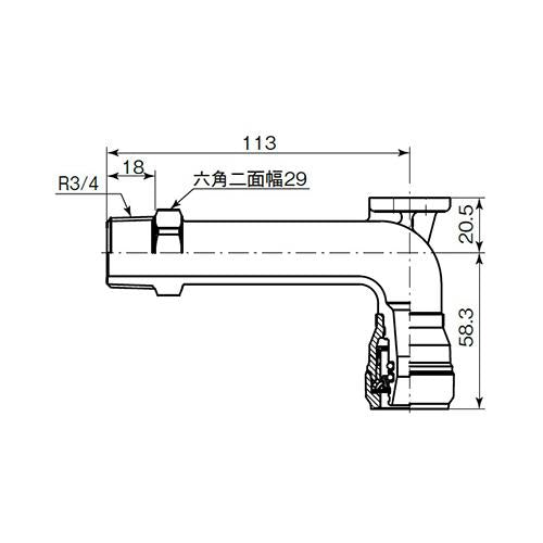 エスロカチットS 座付き媒介エルボ ＜SMB162Z＞