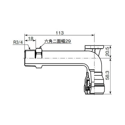 エスロカチットS 座付き媒介エルボ ＜SMB162Z＞