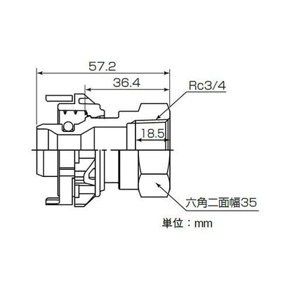 ペックスヘッダーメスねじニップル ＜PMN20＞