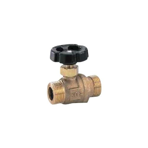 青銅製ボール止水栓丸型樹脂ハンドル(黒) ＜WSB-GGP＞