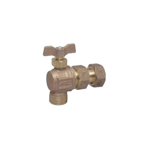 青銅製アングル式ボール伸縮止水栓蝶型BCハンドル ＜WSA-GEB＞