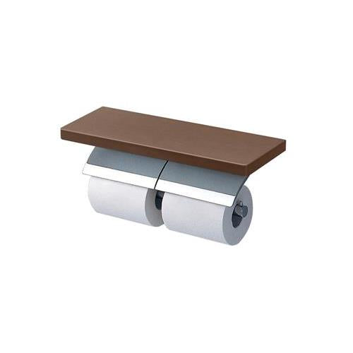 棚付二連紙巻器 芯棒固定タイプ ＜YH63KSS＞