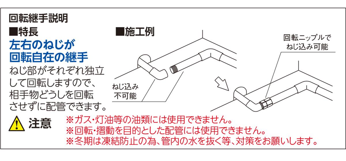 砲金六角回転ニップル ＜M154BMNK＞