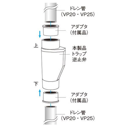 トラップ逆止弁 ムシ退治君 ＜K-1650＞