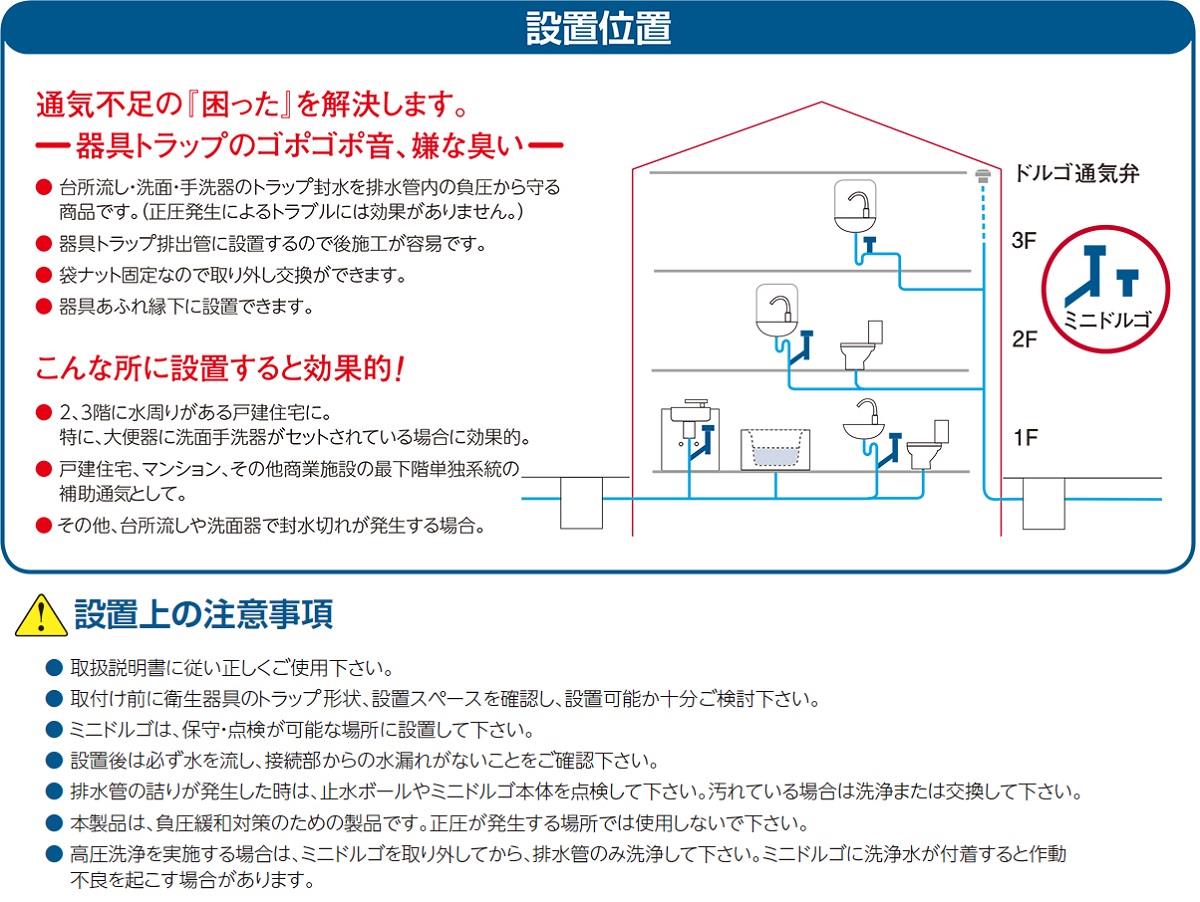 ミニドルゴ洗面・Pトラップ用 ＜MDP-32＞