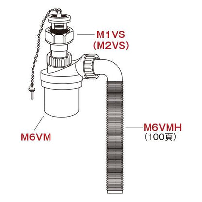 洗面用ミニトラップ ＜M6VM-32＞