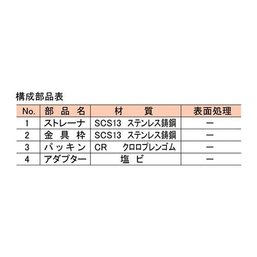 ステンレス製排水目皿 ＜DD-V(SU)＞