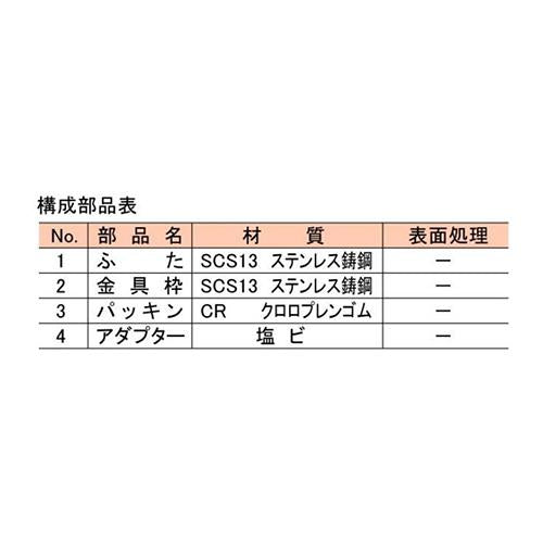 ステンレス鋳鋼製床上掃除口 ＜COA-V(SU)＞
