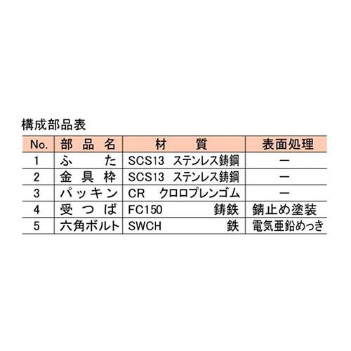 ステンレス鋳鋼製床上掃除口接続管付 ＜COB(SU)＞