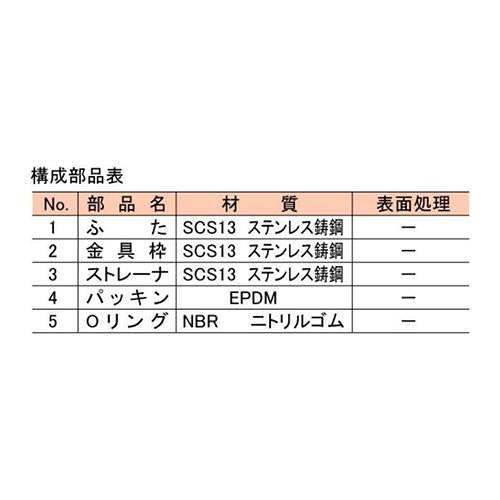 ステンレス鋳鋼製掃兼ドレン ＜PCA-GP(SU)＞