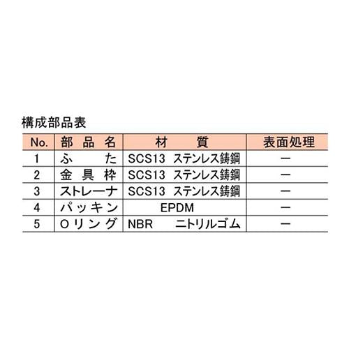 ステンレス鋳鋼製掃兼ドレン ＜PCA-P(SU)＞