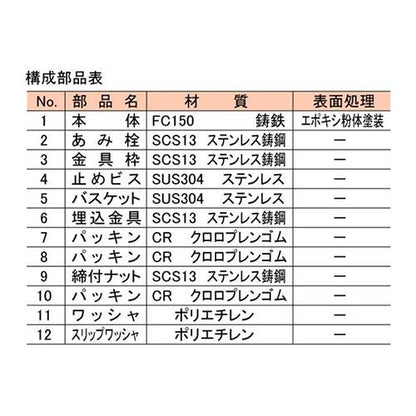 コンクリート製流し用鋳鉄製排水トラップ ＜T14-BK(SU)＞