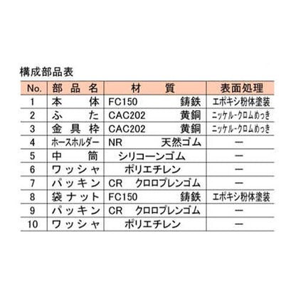 木質床用鋳鉄製漏斗型トラップ ＜FT-SLWH-50＞