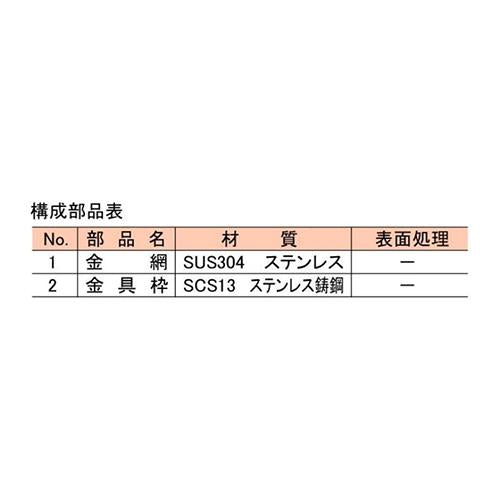ステンレス製防虫網 ＜SU-NVP＞
