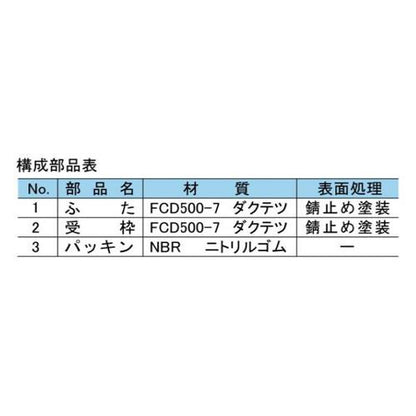 鋳鋼製製防護ふた おすい ＜MPV＞