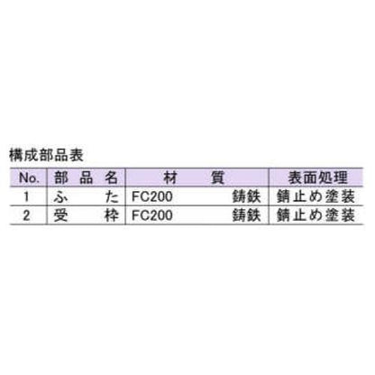 止水弁用鋳鉄製ボックス ＜B1-1＞
