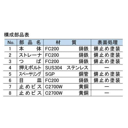 鋳鉄製たて型ルーフドレイン ＜BO-1AA＞