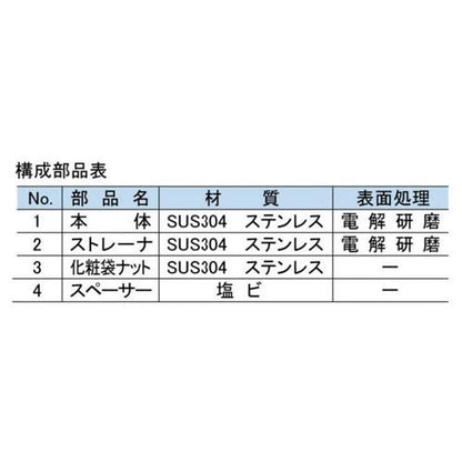 ステンレス製ルーフドレイン ＜HS-XMG＞