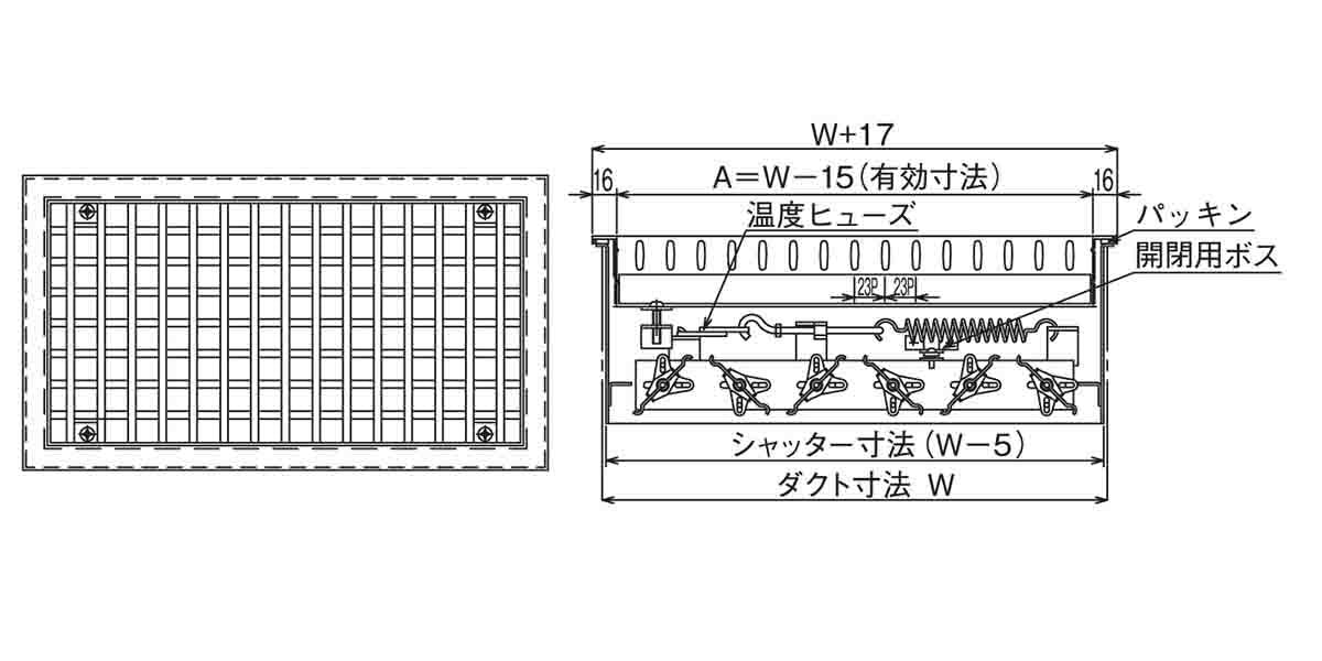 ユニバーサル型吹出口 VH型(アルミ製)