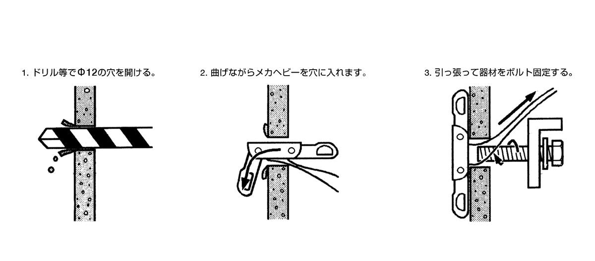 メカヘビーUB後付ニギリバー取付金具(1コ入り) ＜RK45-6＞
